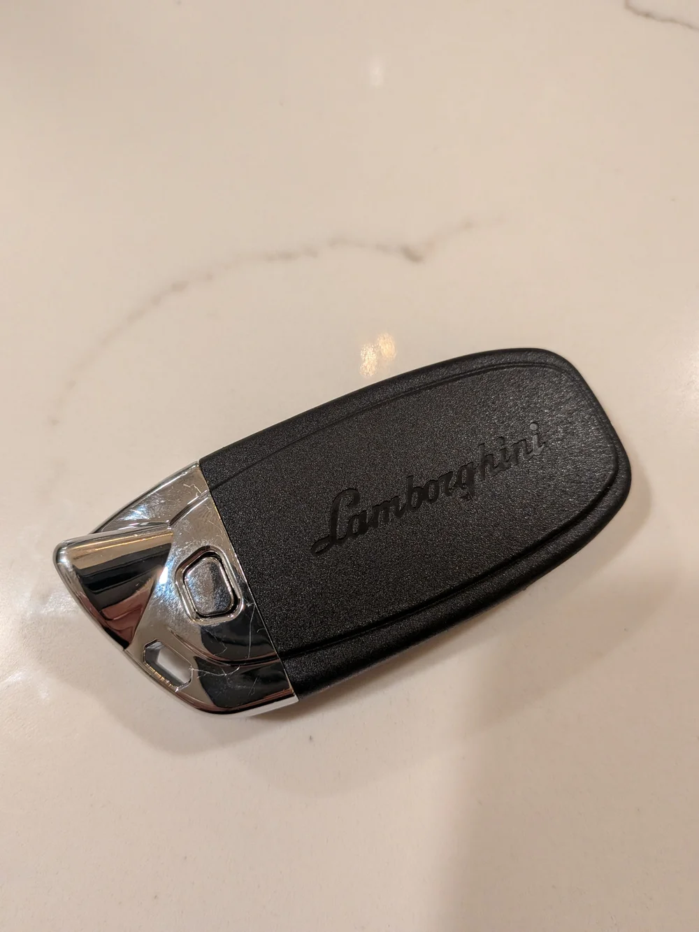 Lamborghini Car Key Fob Black and Silver